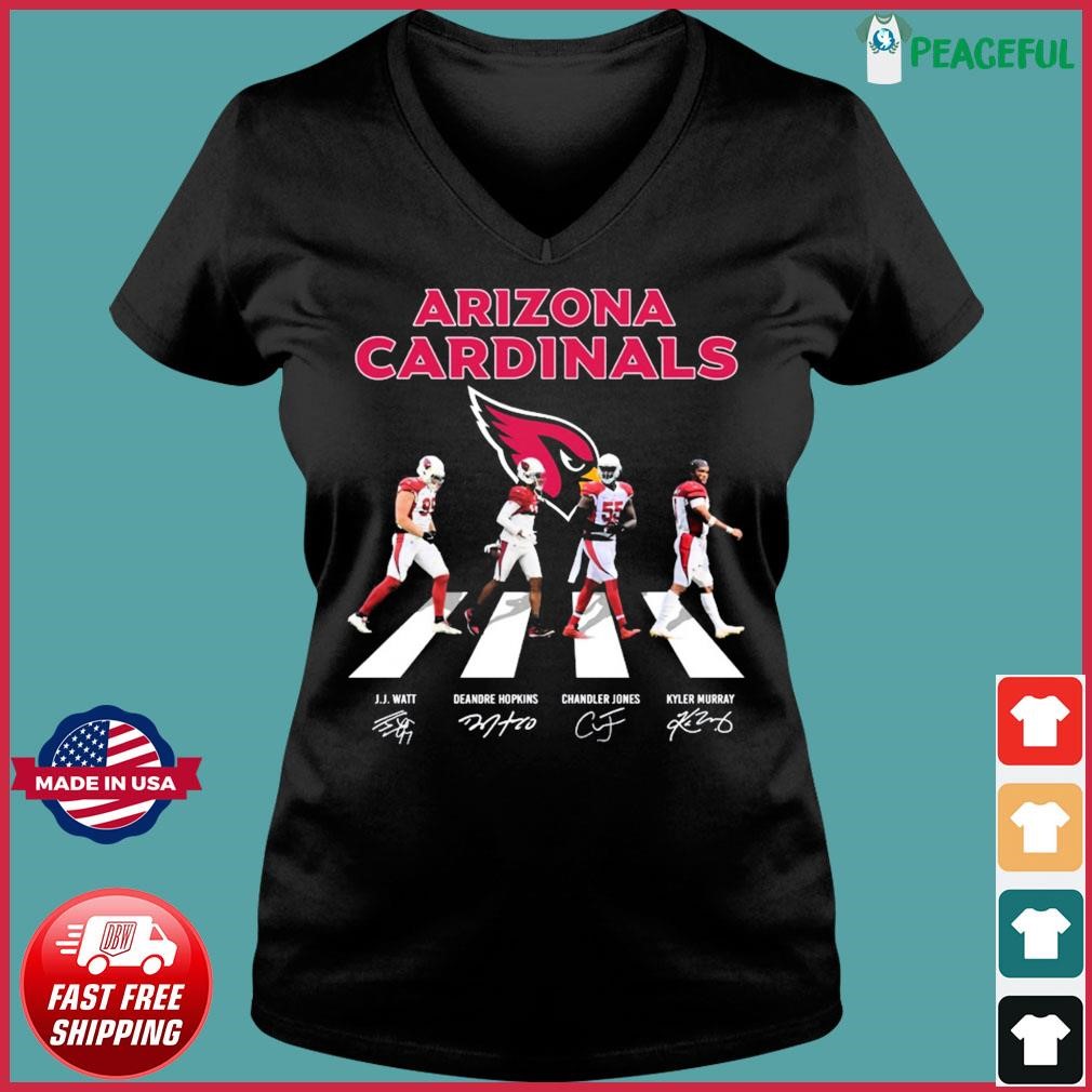 Official Arizona Cardinals Abbey Road Jj Watt Deandre Hopkins Chandler  Jones And Kyler Murray Signatures Shirt, hoodie, sweater and long sleeve