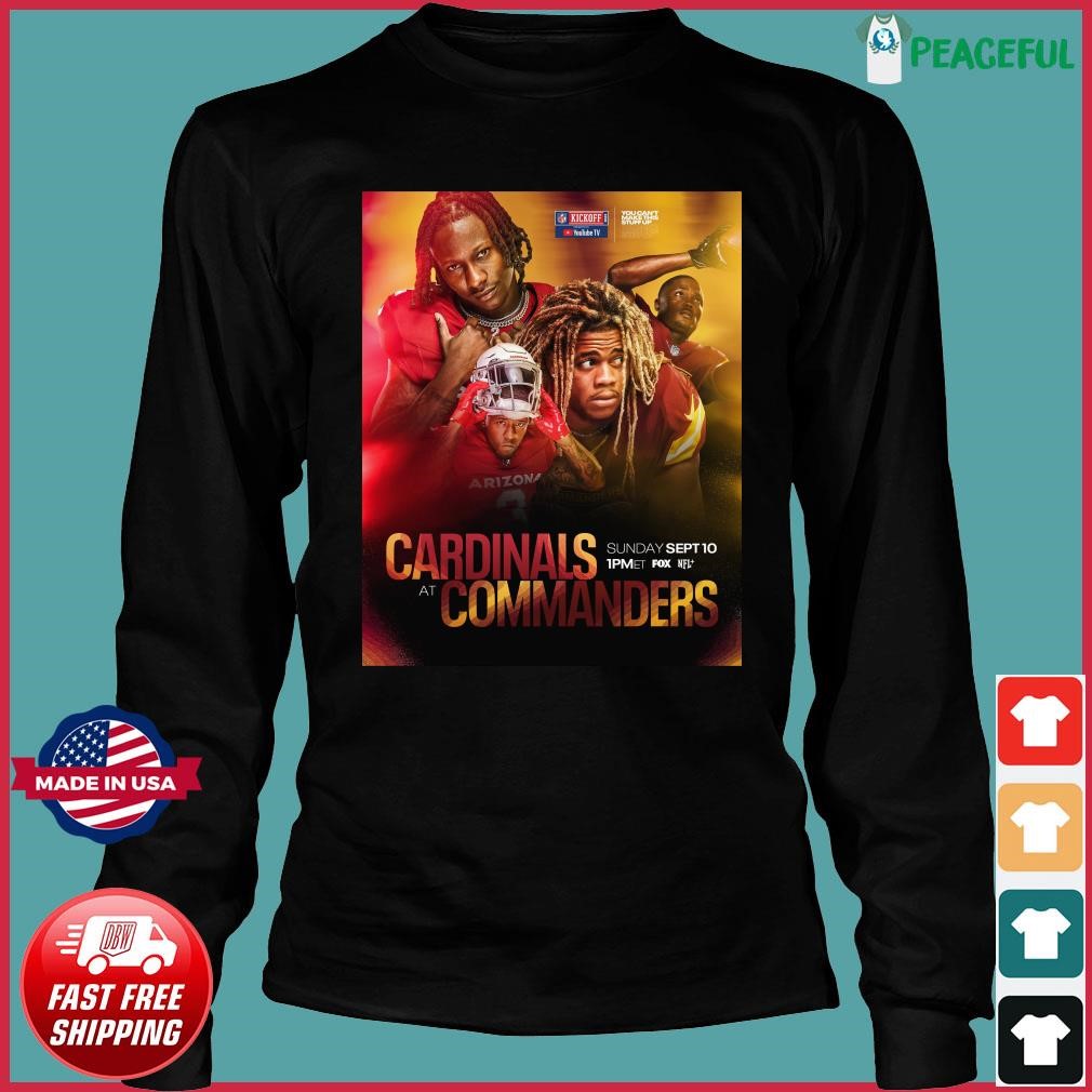 Arizona Cardinals Vs Washington Commanders 2023 Nfl Kickoff Shirt