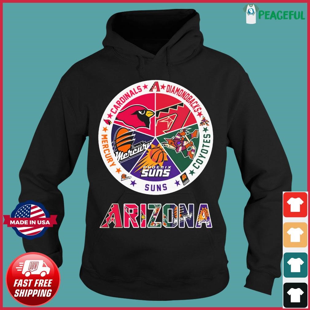 Design arizona Coyotes Arizona Cardinals Arizona Diamondbacks Phoenix Suns  Shirt, hoodie, sweater, long sleeve and tank top