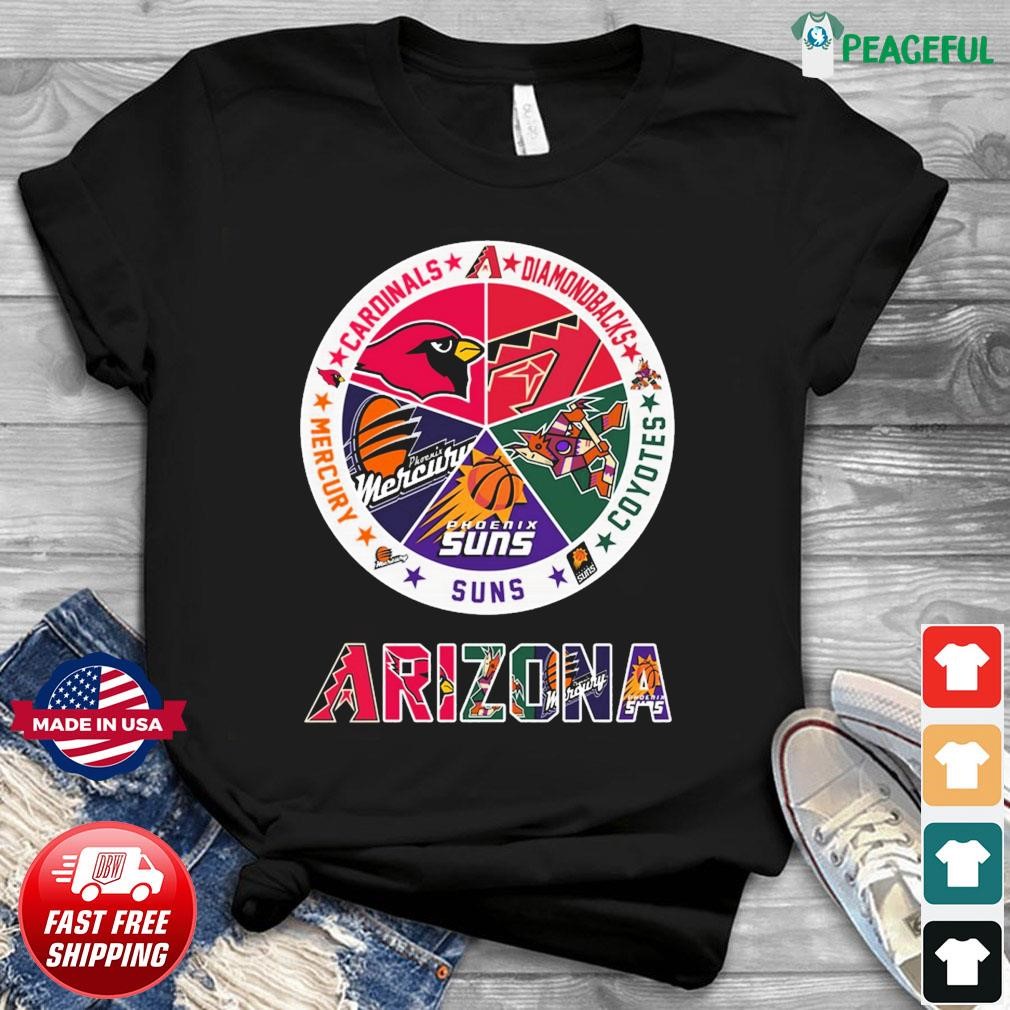 NEW Arizona Diamondbacks Arizona Coyotes Unisex T-Shirt