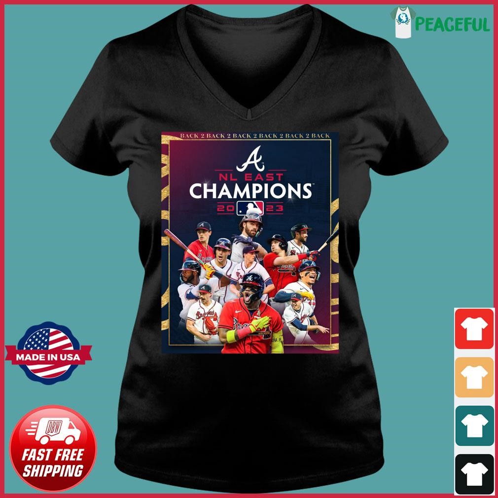 2019 NL East Division Champions Atlanta Braves Signatures T-Shirt