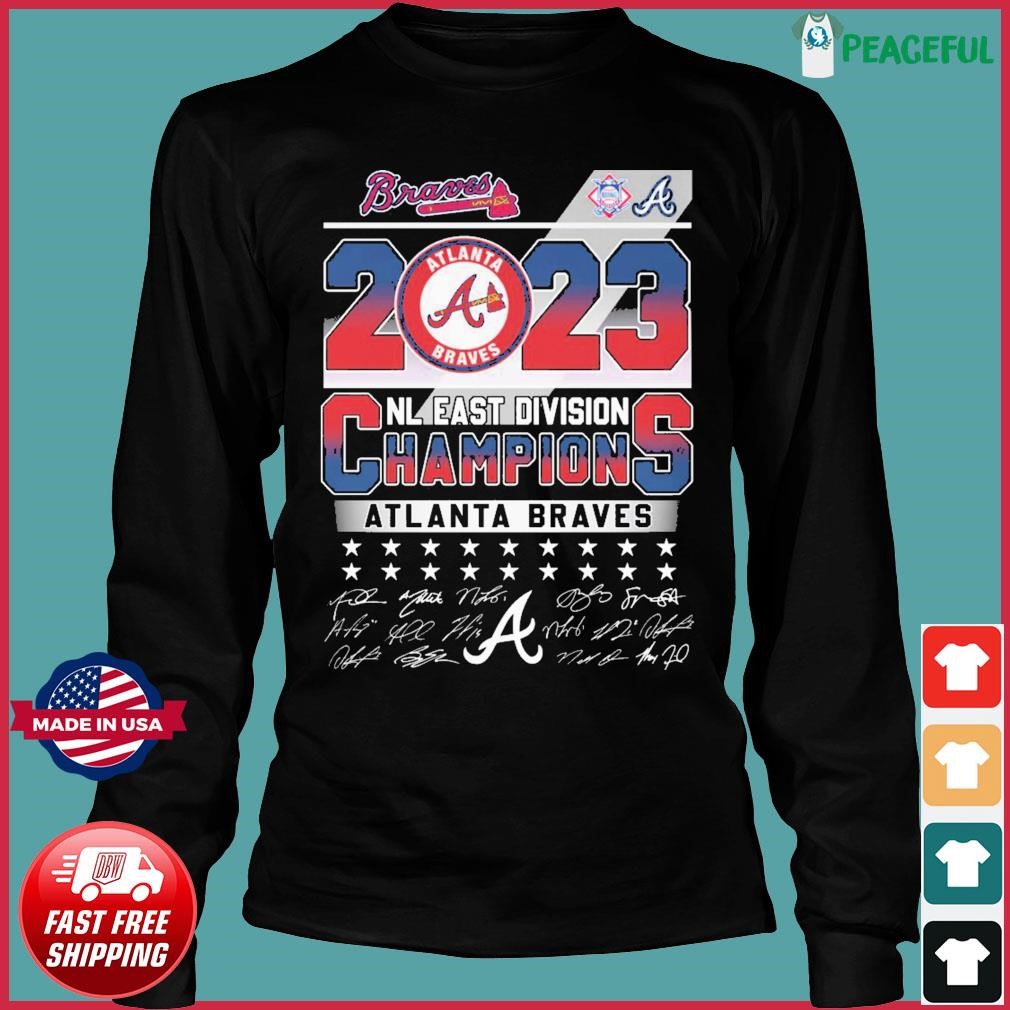 Atlanta Braves national league east champions 2023 shirt, hoodie, sweater  and long sleeve