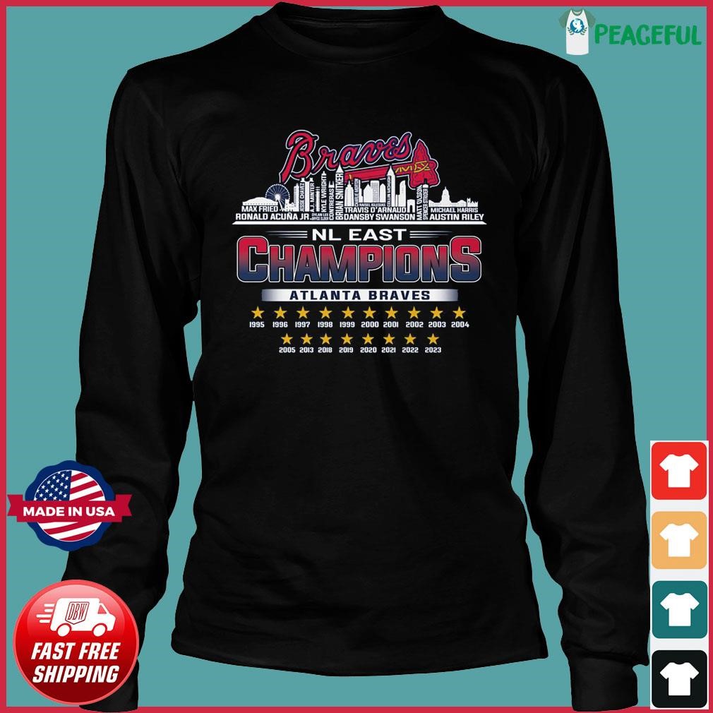 2022 Atlanta Braves NL east Champions Skyline shirt, hoodie, sweater, long  sleeve and tank top