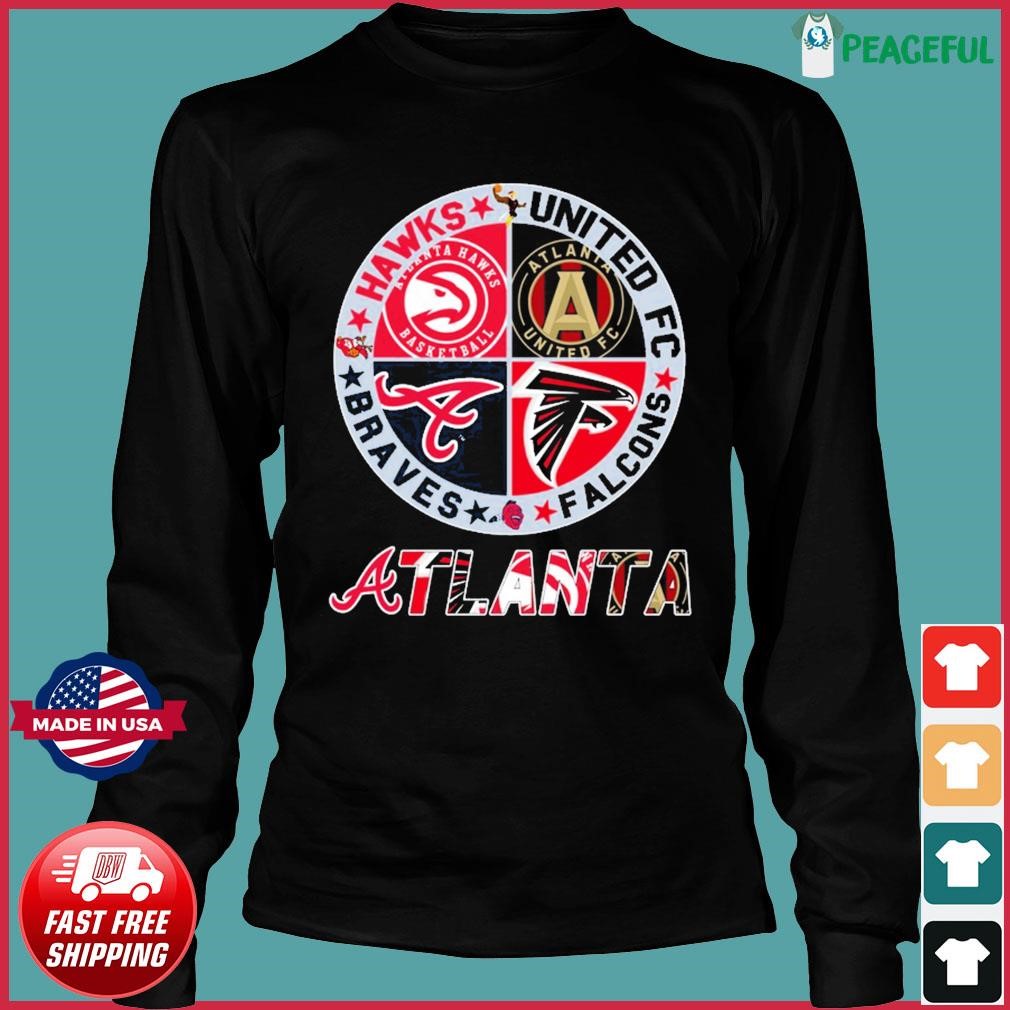 Atlanta Skyline Sports Team Logo Hawks United Fc Falcons And