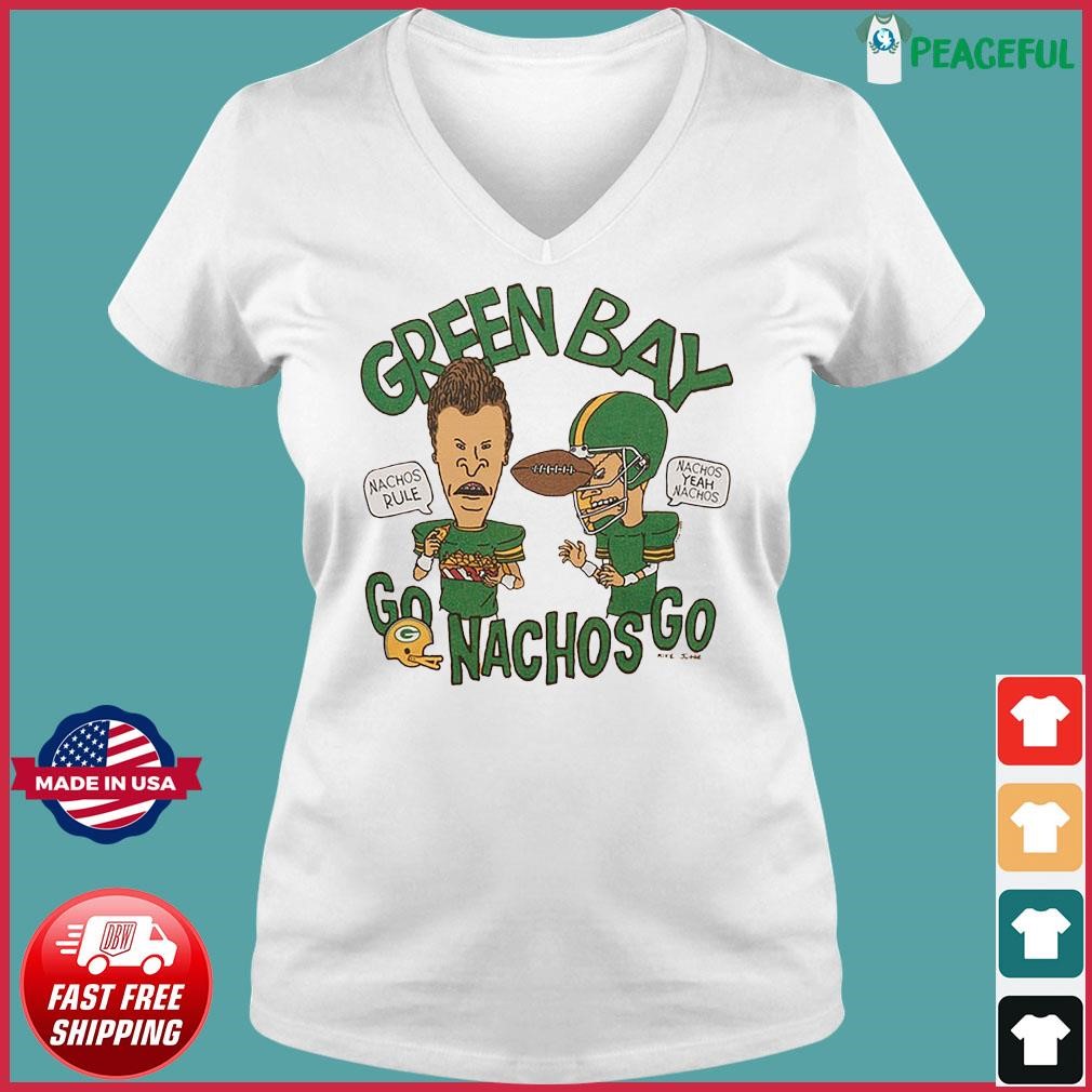 Beavis And Butthead X Green Bay Packers Nachos Tee Shirt Hoodie