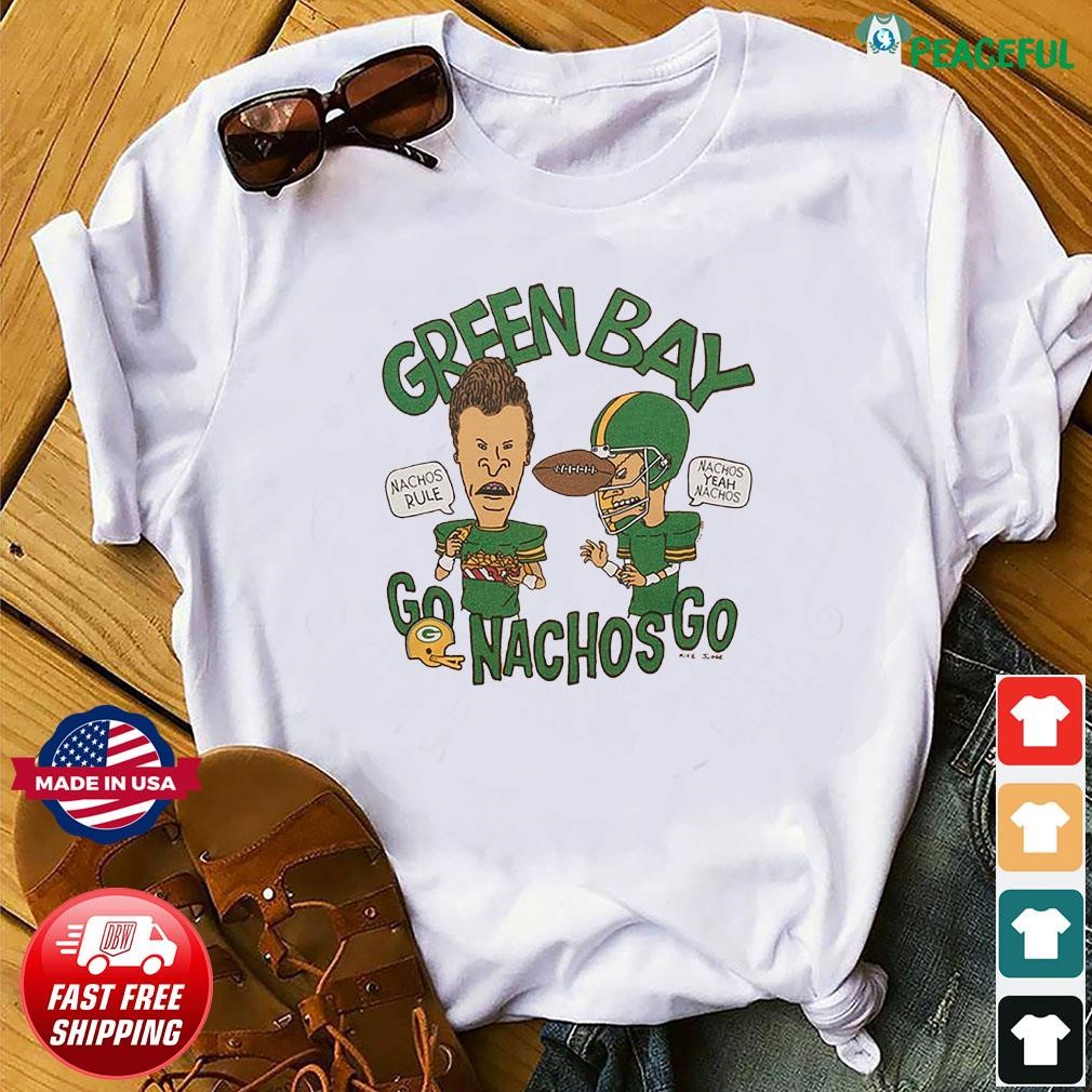 Green Bay Packers Beavis & Butt-Head Go Nachos Go Shirt, hoodie