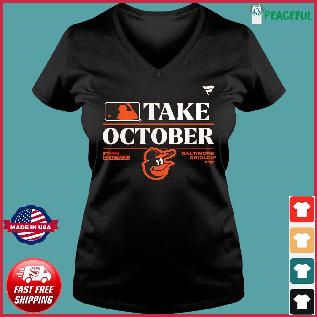 MLB Team Apparel Youth 2023 Postseason Take October Baltimore Orioles  Locker Room T-Shirt