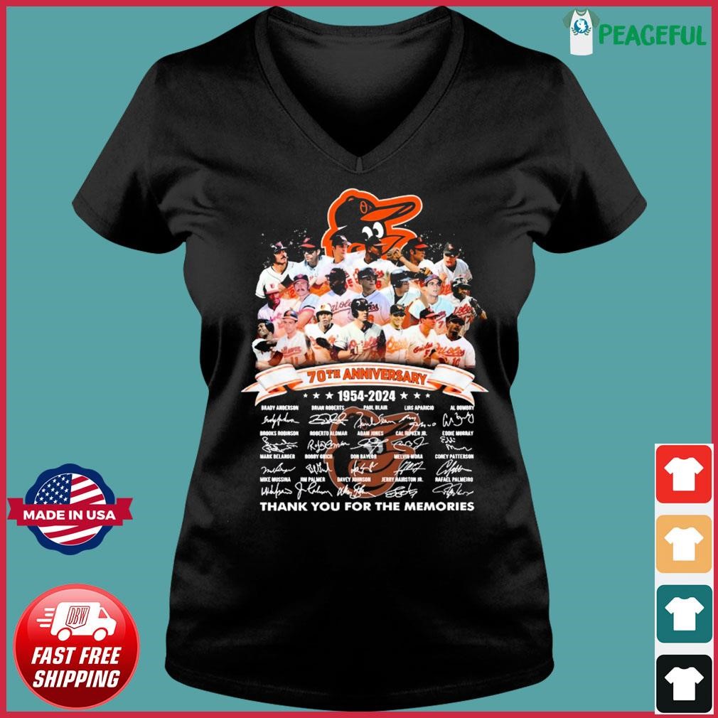 Baltimore Orioles 70th Anniversary 1954 2024 Thank You For The