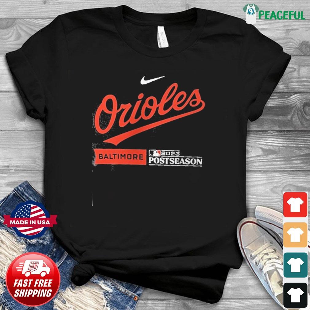 MLB Team Apparel Youth 2023 Postseason Take October Baltimore Orioles  Locker Room T-Shirt