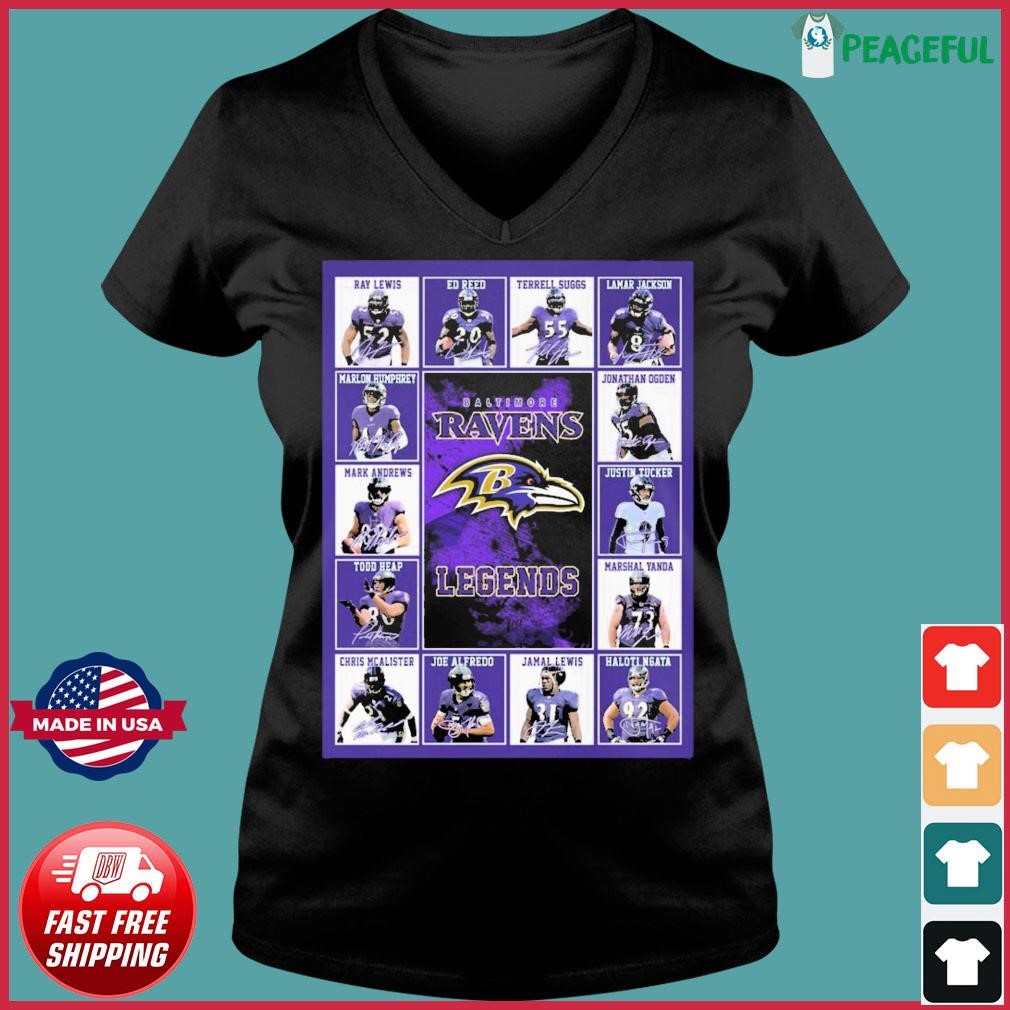 Baltimore Ravens Legends Teams Signatures Shirt, hoodie, sweater