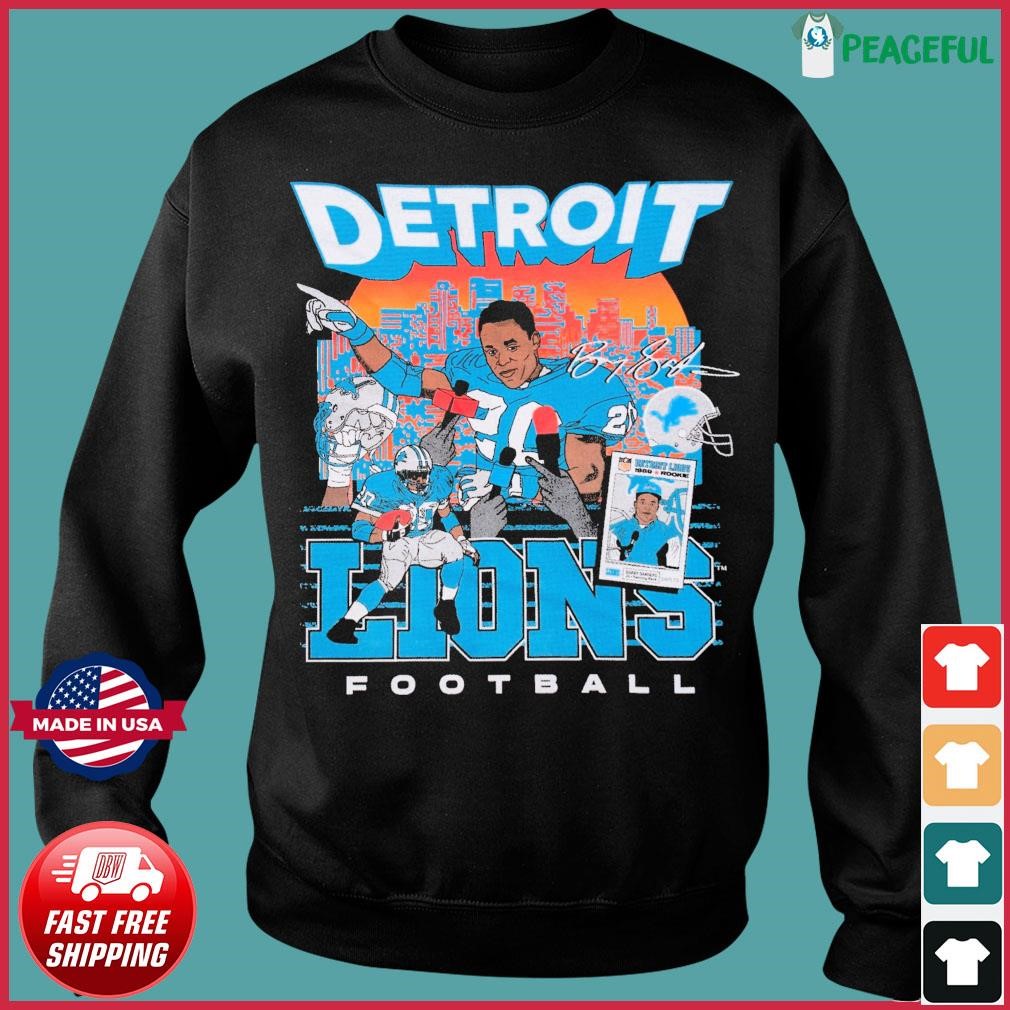 Barry Sanders Detroit Lions Vintage signature shirt - Limotees