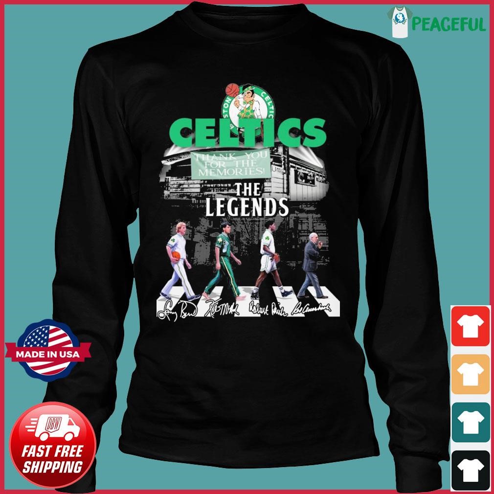 Boston celtics abbey road signature shirt, hoodie, sweater, long sleeve and  tank top