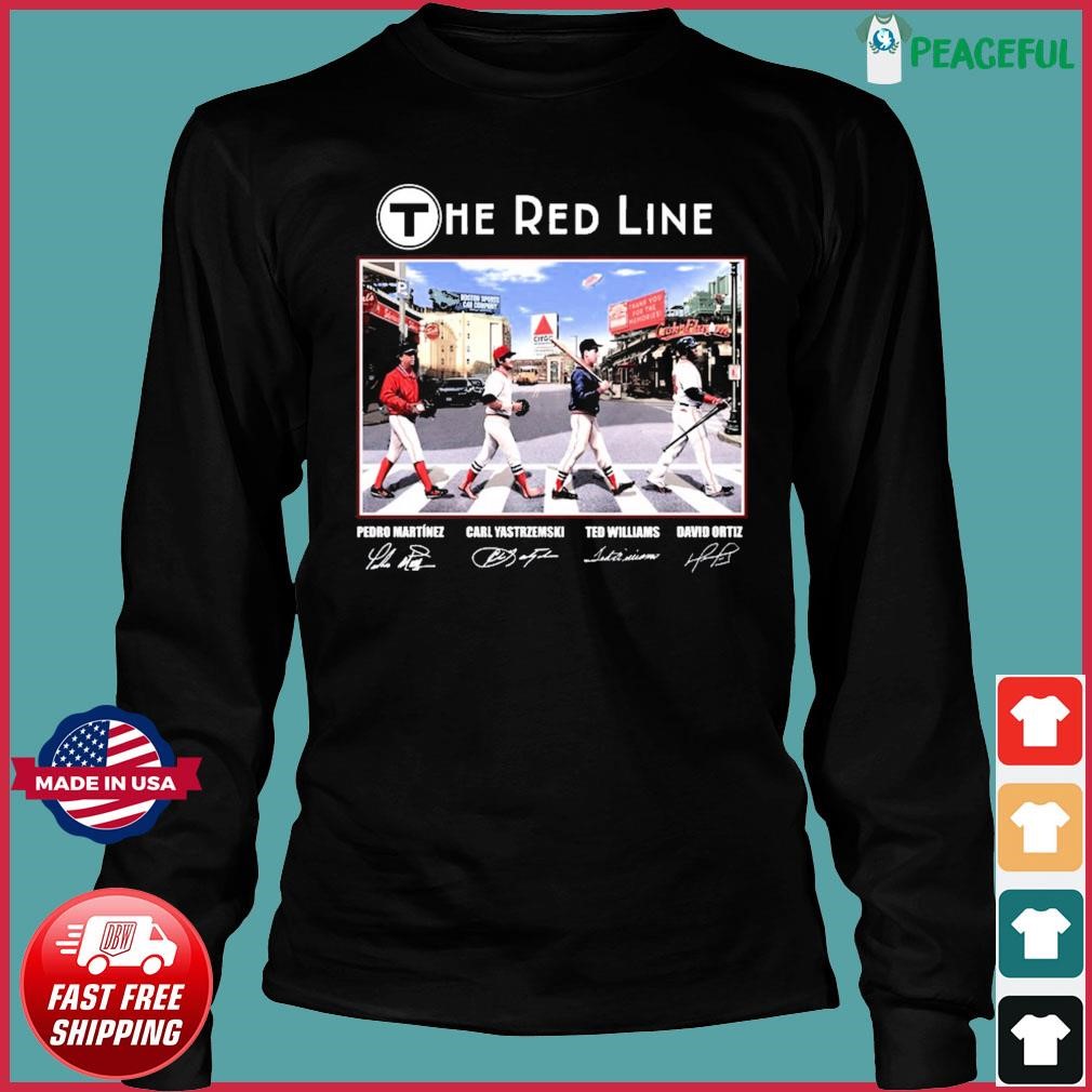 Boston Red Sox Baseball team players Abbey Road signatures shirt