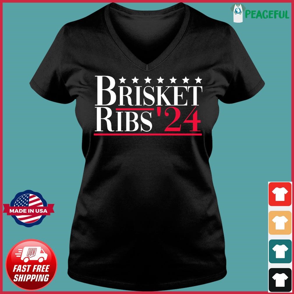 Brisket Ribs 2024 Shirt Ladies V-neck Tee.jpg