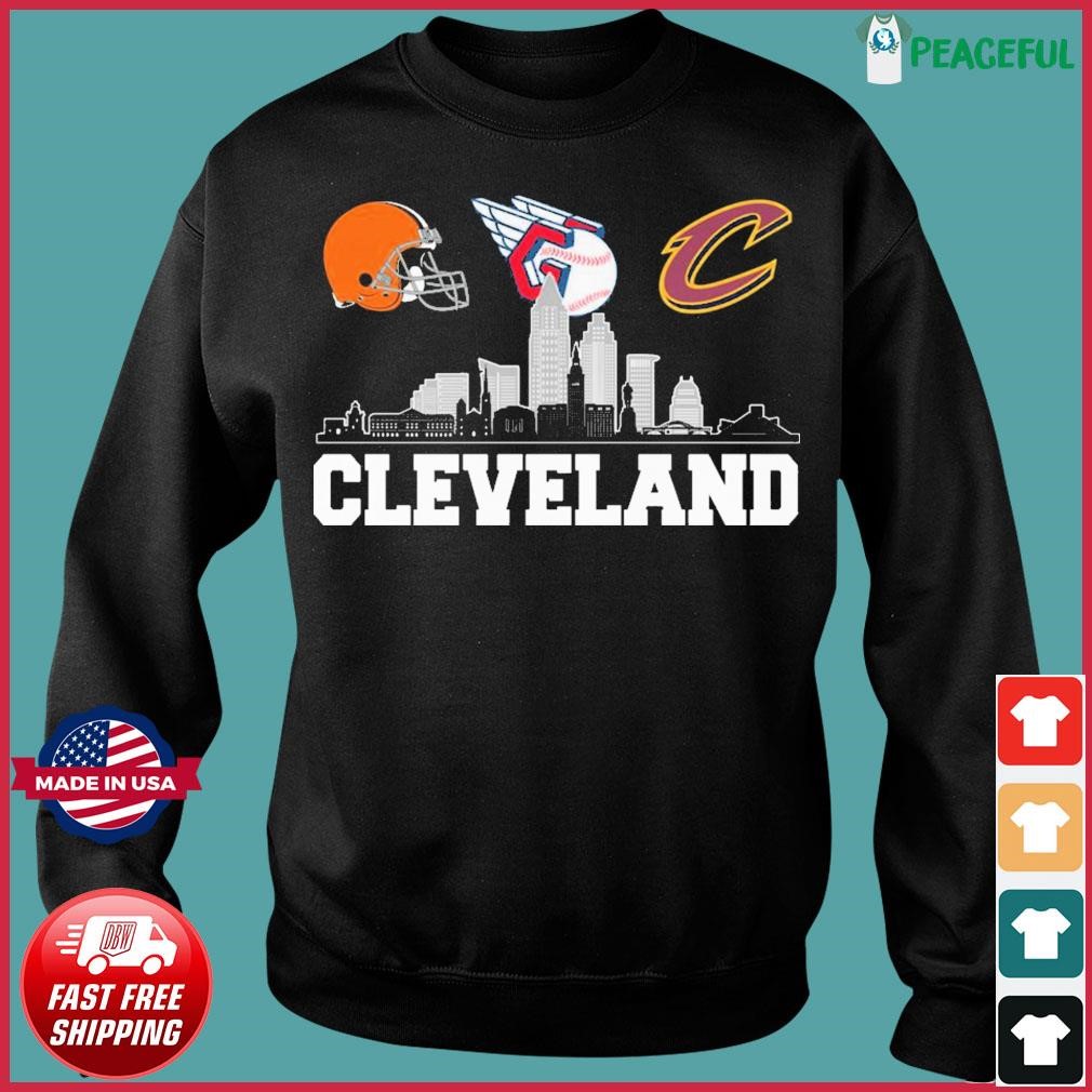 Official cleveland guardians skyline T-shirts, hoodie, tank top, sweater  and long sleeve t-shirt