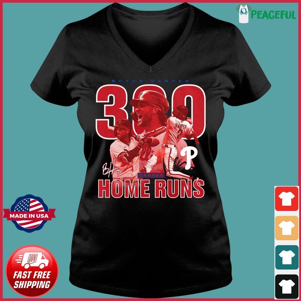 Bryce Harper 300 Home Runs Philly Signatures T-Shirt, hoodie