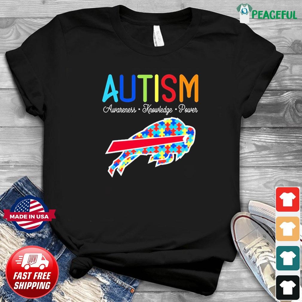 Buffalo Bills Autism Awareness Knowledge Power Shirt, hoodie, sweater, long  sleeve and tank top