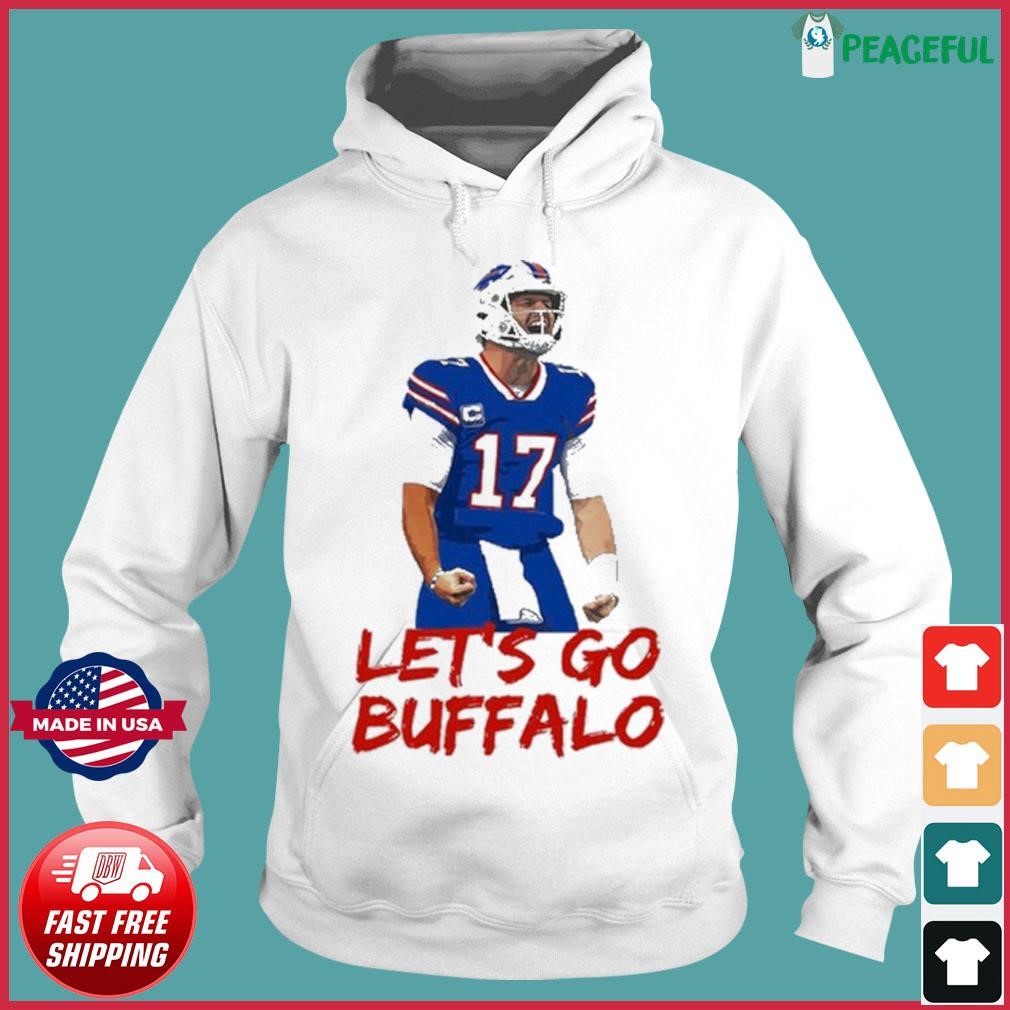 Let's Go Buffalo Red Crewneck Sweatshirt Buffalo Bills 