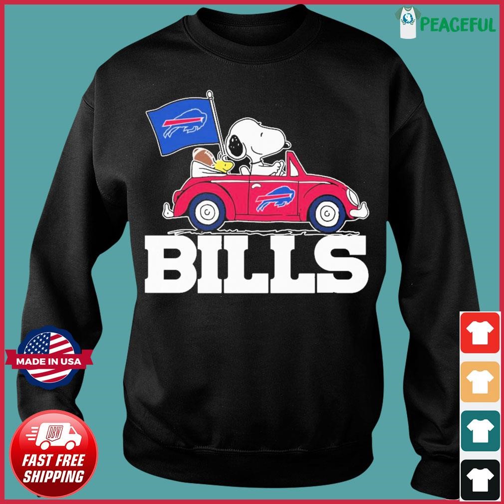 Buffalo Bills The Peanuts Snoopy And Woodstock On Car Shirt, hoodie,  sweater, long sleeve and tank top