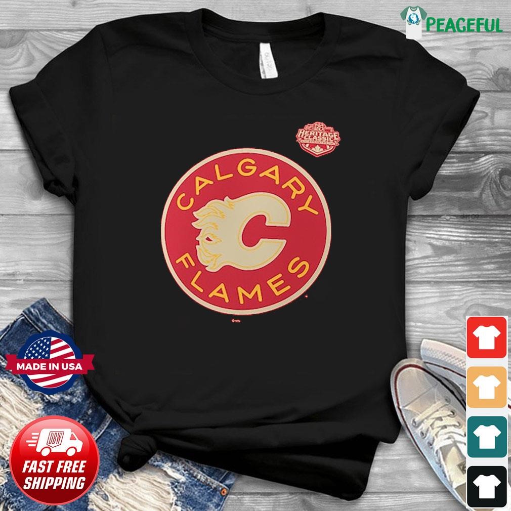 Official Calgary flames 2023 nhl heritage classic local T-shirt