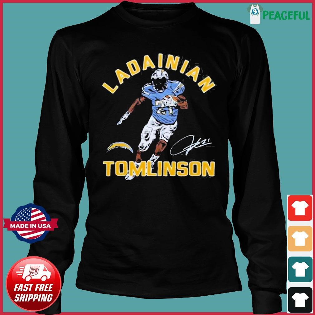 Los Angeles Chargers Ladainian Tomlinson signature retro shirt, hoodie,  sweatshirt, ladies tee and tank top