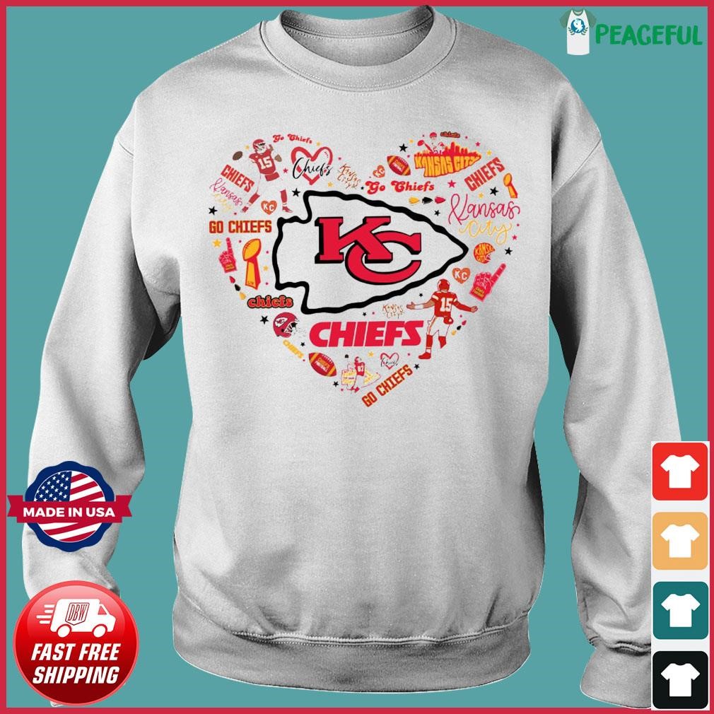 Chiefs Heart Logo Cup Character Shirt, hoodie, sweater, long sleeve and  tank top