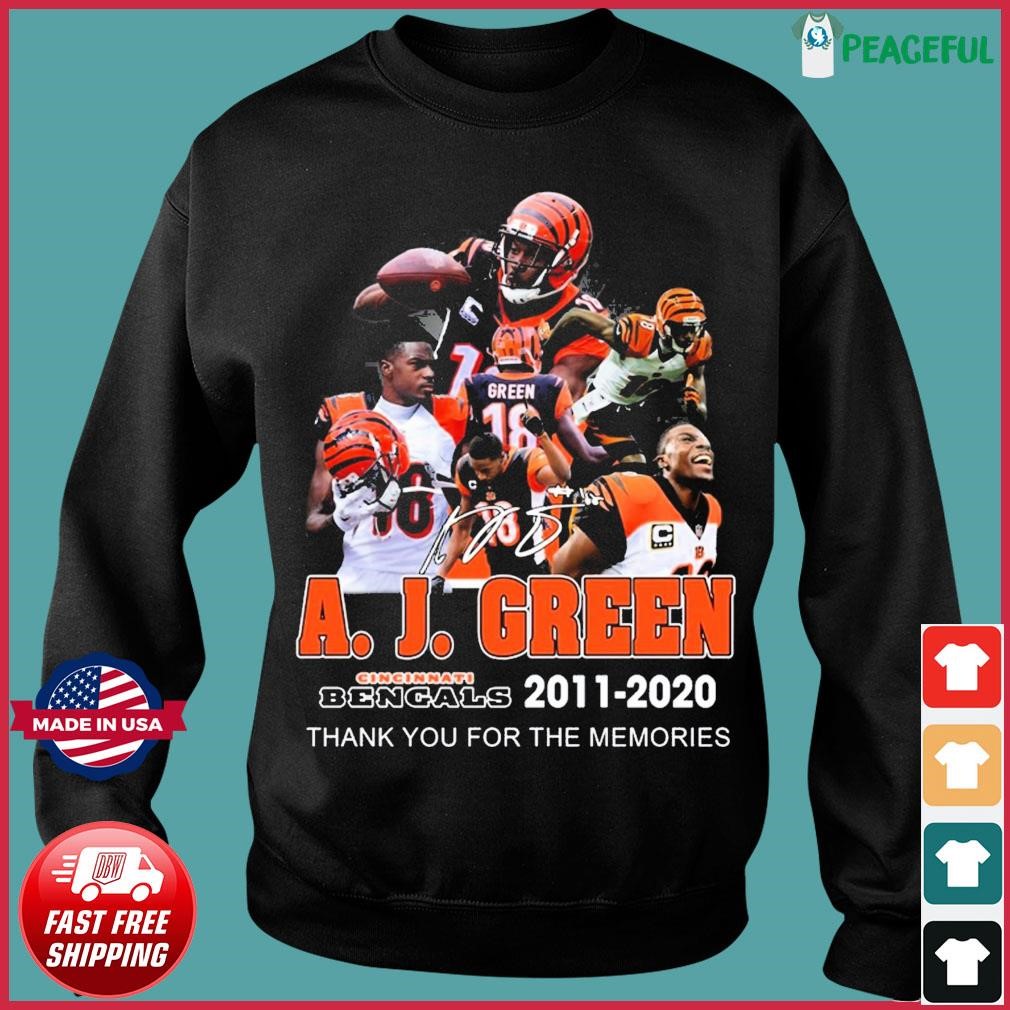 A. J. Green Cincinnati Bengals 2011 – 2020 Thank You For The