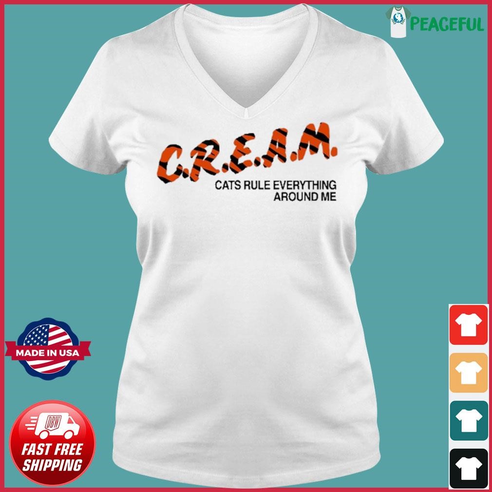 Cincinnati Bengals Cream Cats Rule Everything About Me Shirt