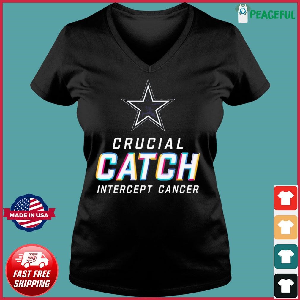 Dallas Cowboys Breast Cancer Awareness Shirts, Cowboys Crucial Catch  Apparel