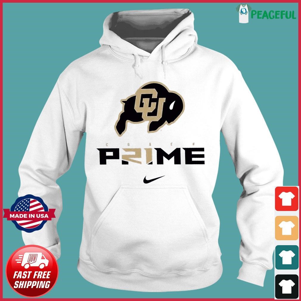 Men's Nike Black Colorado Buffaloes Coach Prime Pullover Hoodie