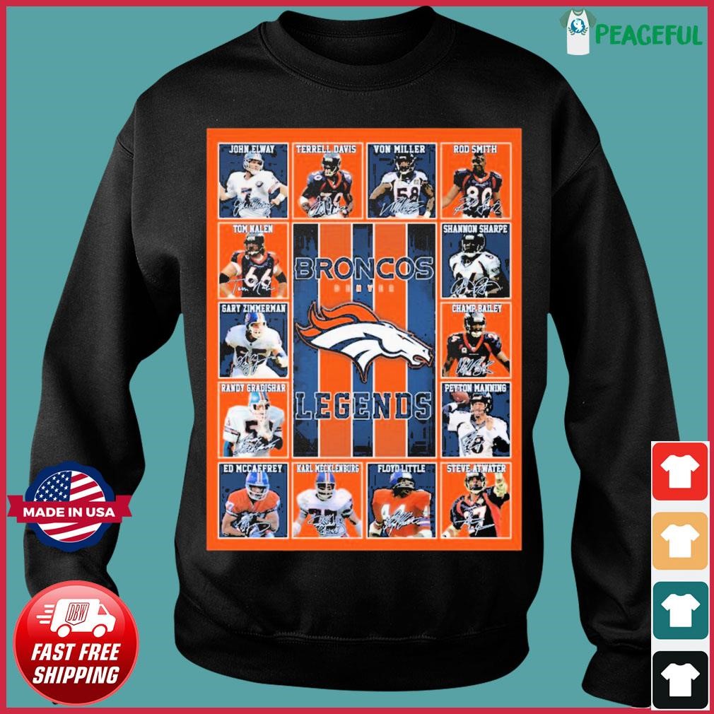 Denver Broncos Legends Players Signatures Shirt, hoodie, sweater, long  sleeve and tank top