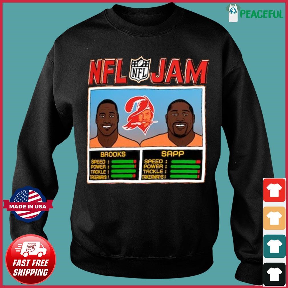 NFL Jam Derrick Brooks & Warren Sapp Tampa Bay Buccaneers Shirt