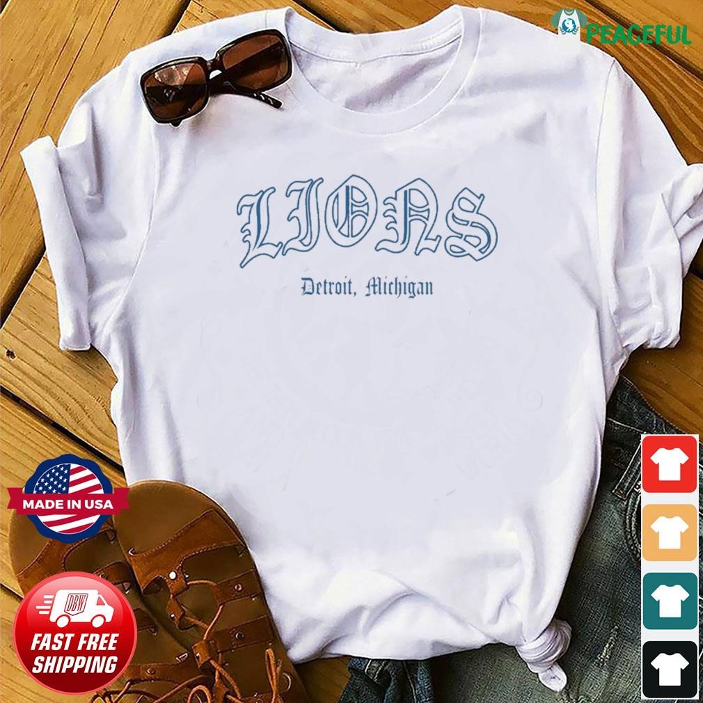 Official Detroit Lions Old English Shirt, hoodie, sweater, long