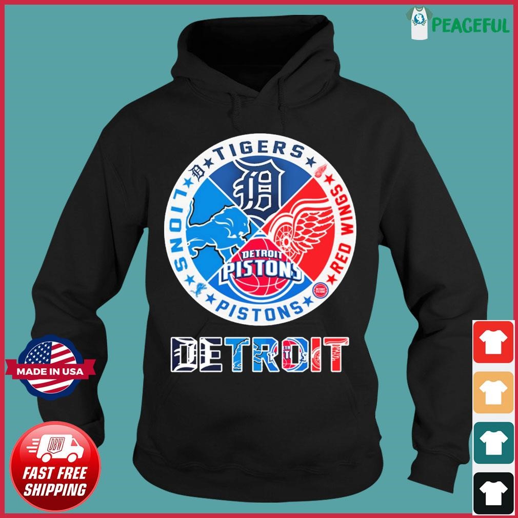 Detroit All Team Sports Lions Tigers And Red Wings shirt, hoodie, sweater, long  sleeve and tank top