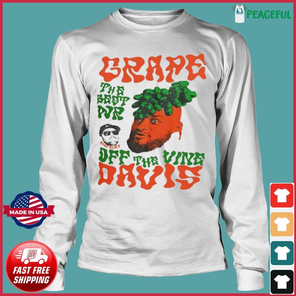 Wr Gabe Davis Grape Davis The Best Wr And Burt Off The Vine Premium SS T- Shirt - Teerockin