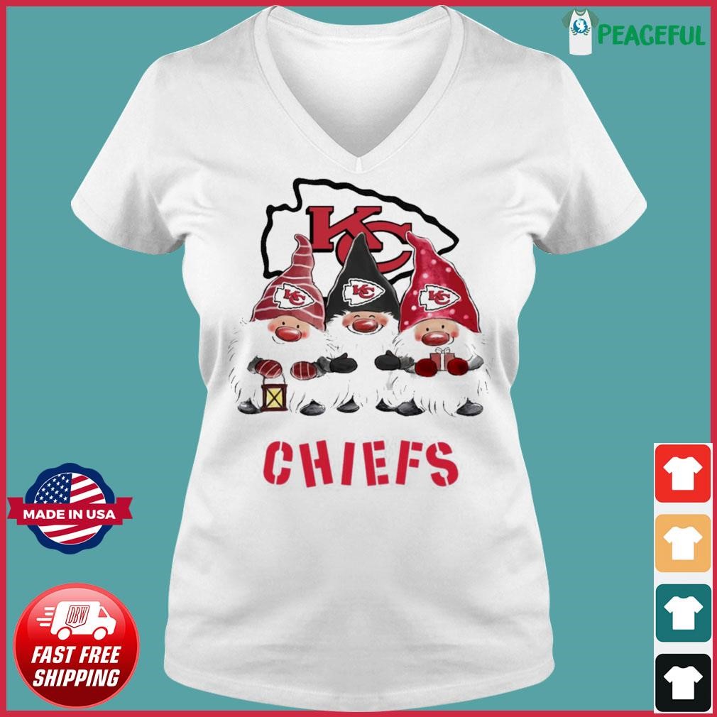 Kansas City Chiefs Team Gnomies Christmas Shirt - High-Quality