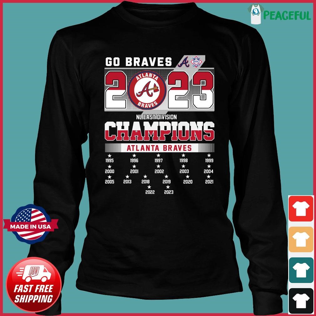 Original Atlanta Braves Skyline 2023 Nl East Division Champions 6 Straight  T-shirt,Sweater, Hoodie, And Long Sleeved, Ladies, Tank Top