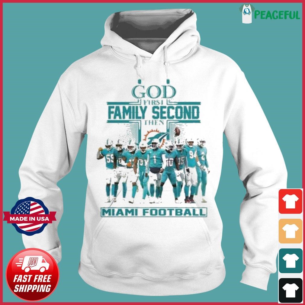 Miami Dolphins NFL Personalized God First Family Second Baseball