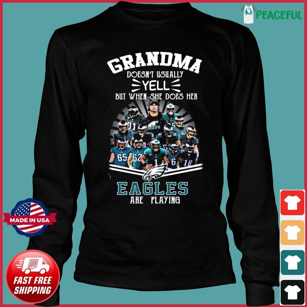 Grandma Football Doesn't Usually Yell But When She Does Her Dallas Cowboys  Shirt - Jolly Family Gifts