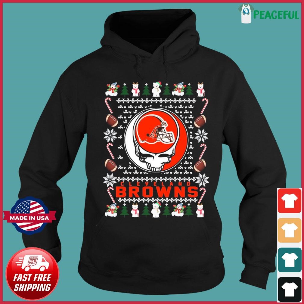 Official cleveland browns grateful dead shirt, hoodie, sweater, long sleeve  and tank top