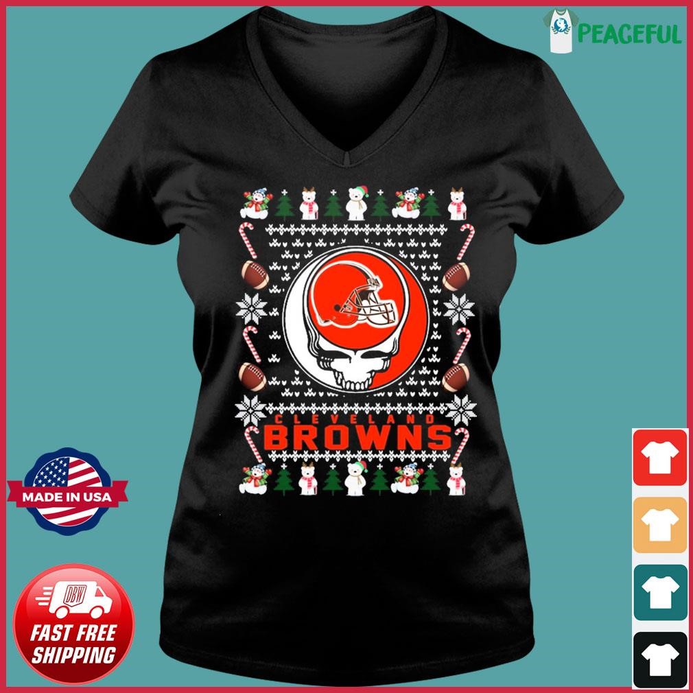 Cleveland Browns Dab Santa Ugly Christmas Sweater - Teeclover