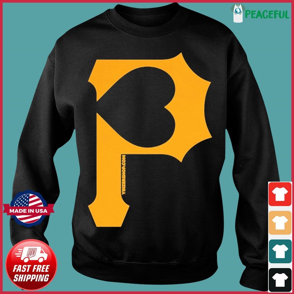 Heart Of Pittsburgh P For Pittsburgh Pirates Shirt, hoodie