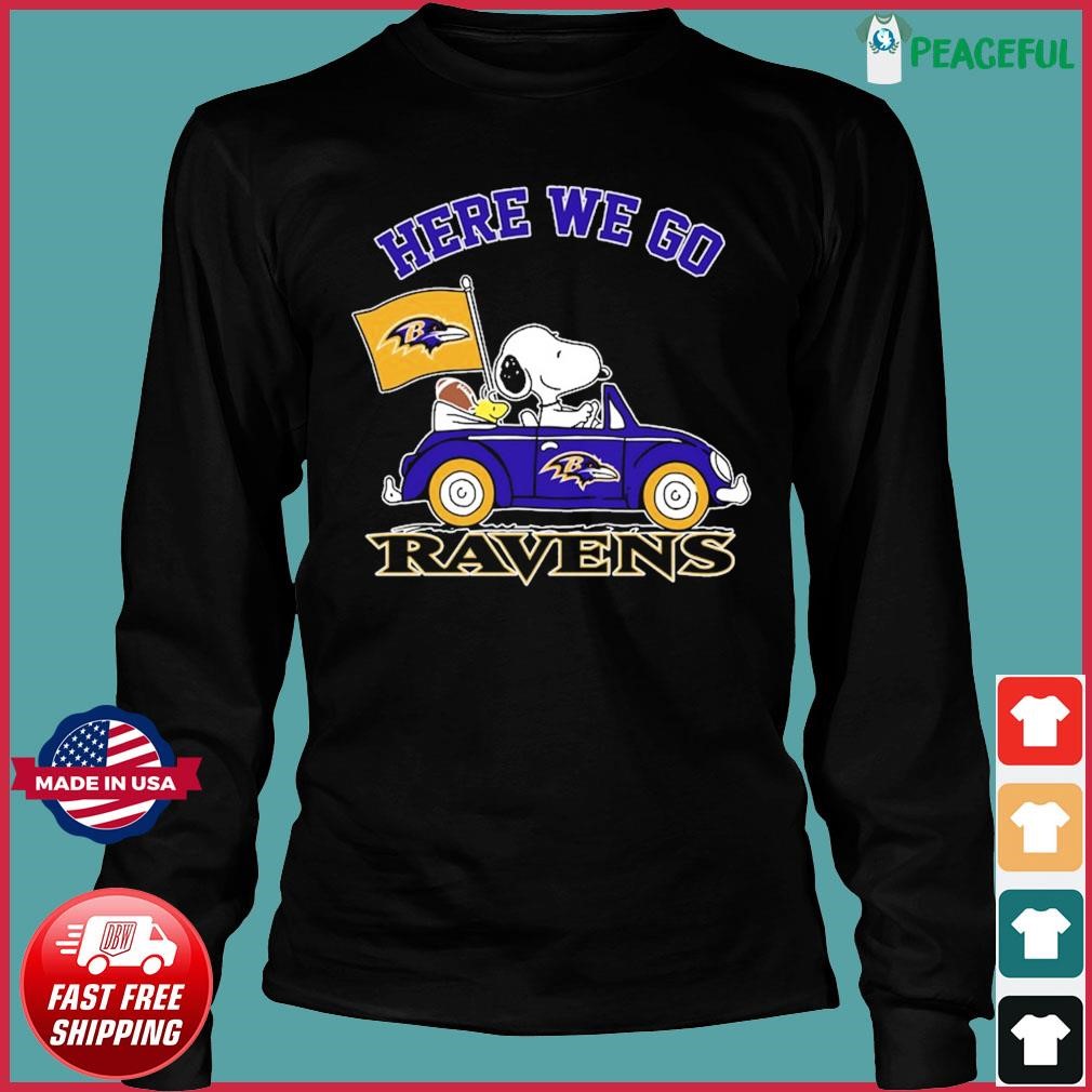 Baltimore Ravens Peanuts Snoopy Charlie Brown And Woodstock T-shirt,Sweater,  Hoodie, And Long Sleeved, Ladies, Tank Top