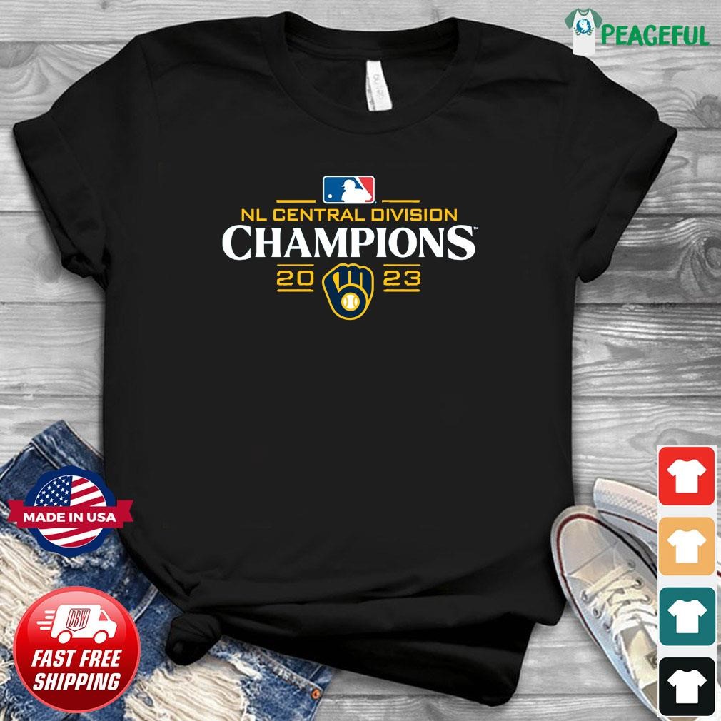 Brewers 2023 NL Central Division Champions signatures shirt, hoodie,  longsleeve, sweatshirt, v-neck tee