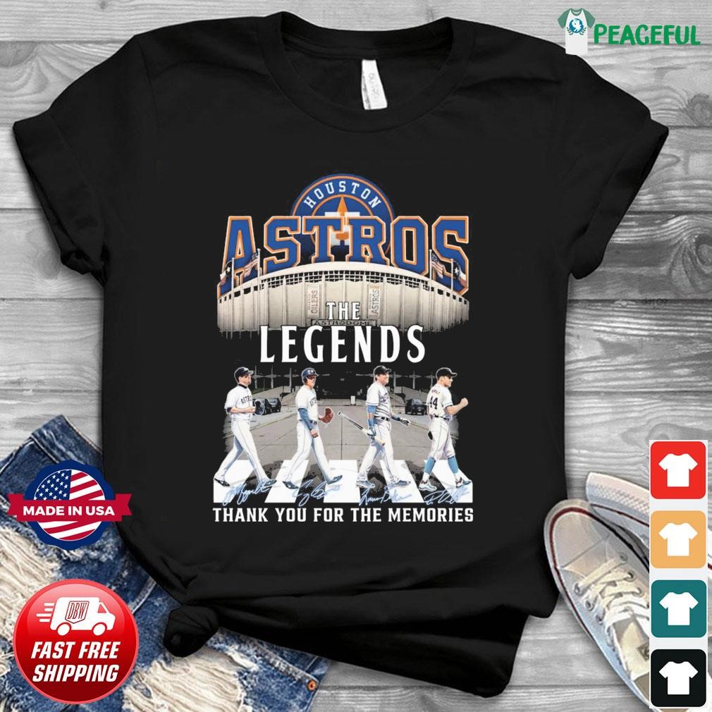 Houston Astros Shirt Legend Signatures Go 'Stros Gift