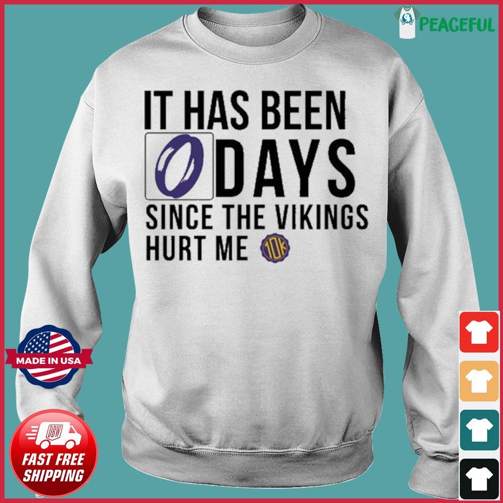 It Has Been 0 Days Since The Vikings Hurt Me Shirt