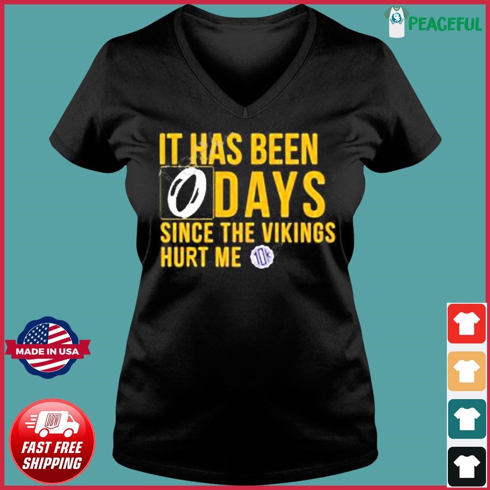 It Has Been Days Since The Vikings Hurt Me Shirt, hoodie, sweater, long  sleeve and tank top