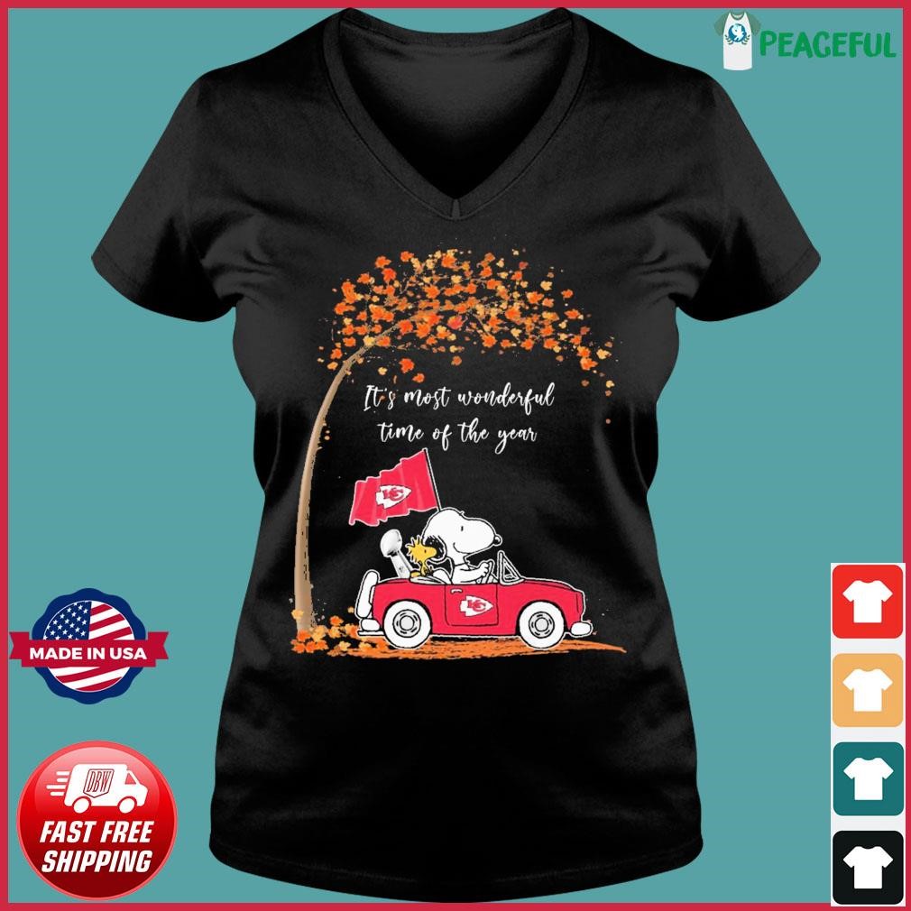 Funny Snoopy Peanuts Kansas City Chiefs It's The Most Wonderful Time Of The  Year T-shirt,Sweater, Hoodie, And Long Sleeved, Ladies, Tank Top