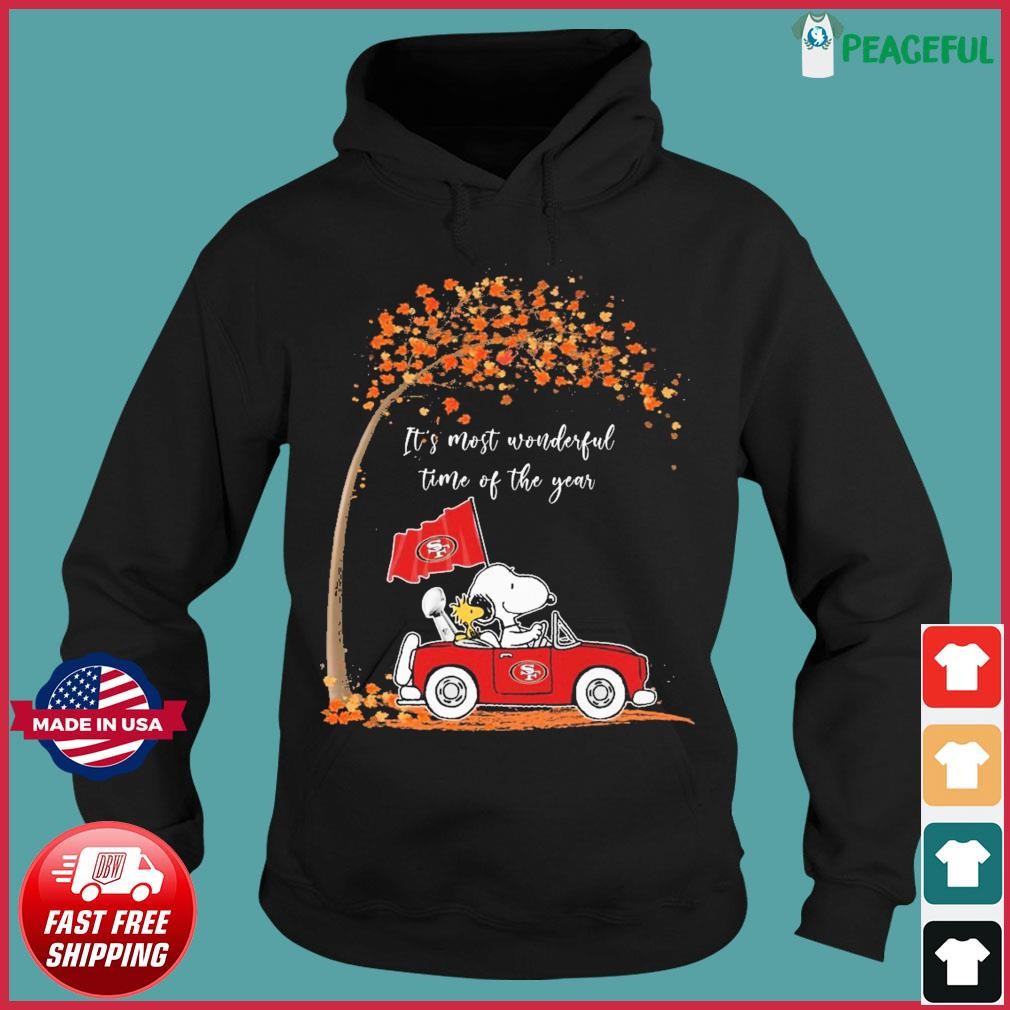 Official in the most wonderful time of the year san francisco 49ers T-shirt,  hoodie, sweater, long sleeve and tank top