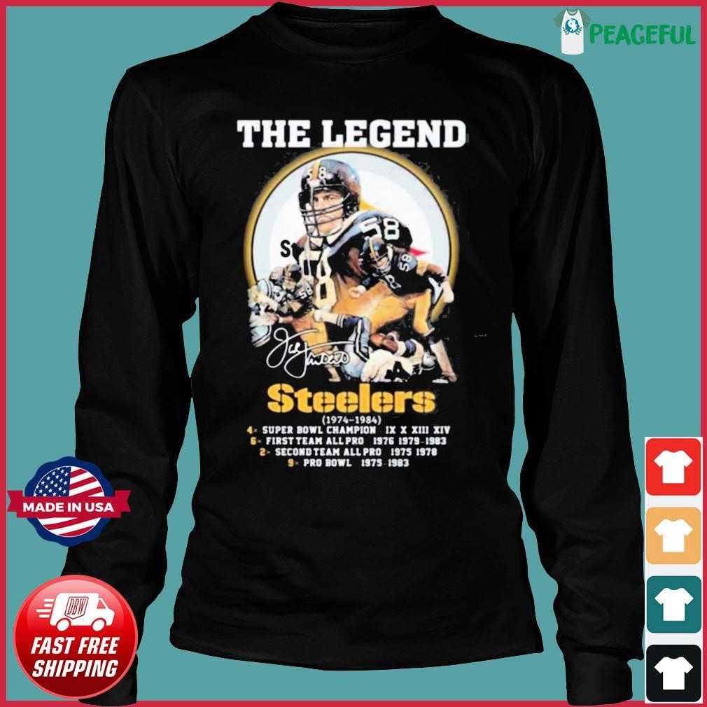 Jack Lambert The Legends Pittsburgh Steelers 1974-1984 Signature T-shirt,Sweater,  Hoodie, And Long Sleeved, Ladies, Tank Top